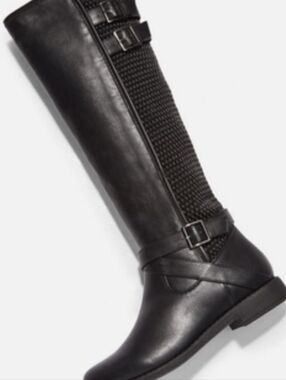 JUSTFAB TESSA TEXTURE BOOTS COLOR BLACK SIZE US 8.5